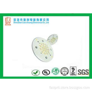 Medical equipment 2.0mm Aluminum PCB white solder mask Imme